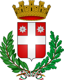 Stemma della città: scudo di rosso e croce d'argento